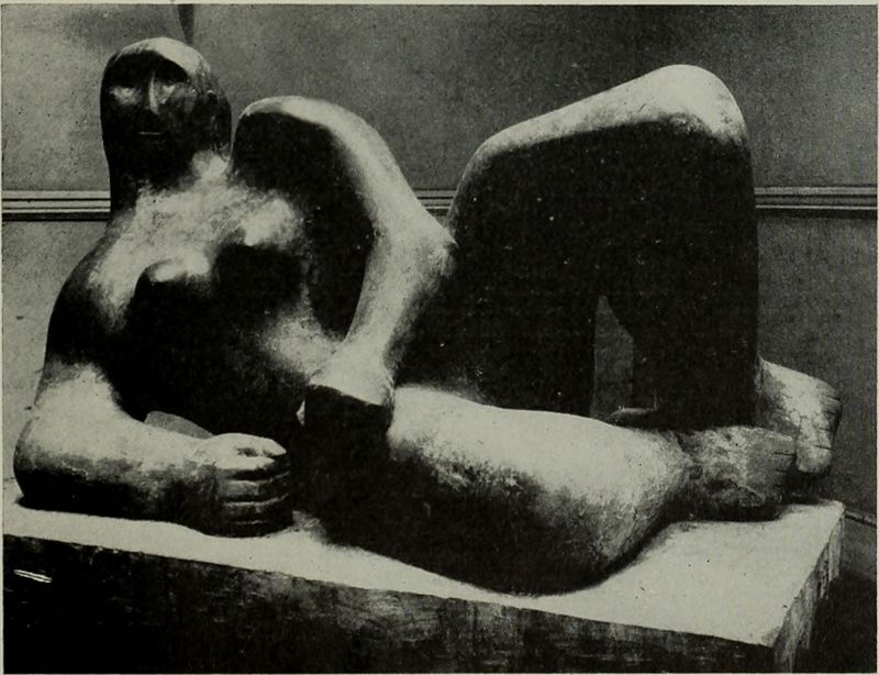 Henry Moore (1898-1986) est un sculpteur britannique dont les formes, souvent féminines, tendent vers l’abstraction.